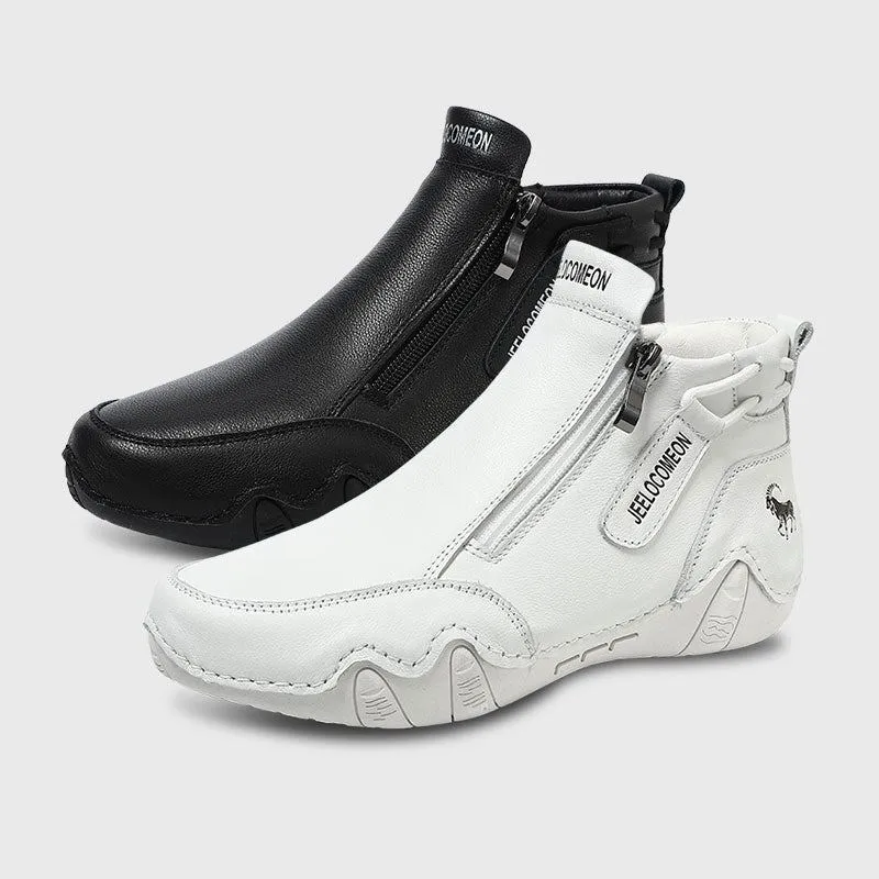 Dbeck® Sidewalk: Leather Soft Surface Versatile Sports And Casual Shoes