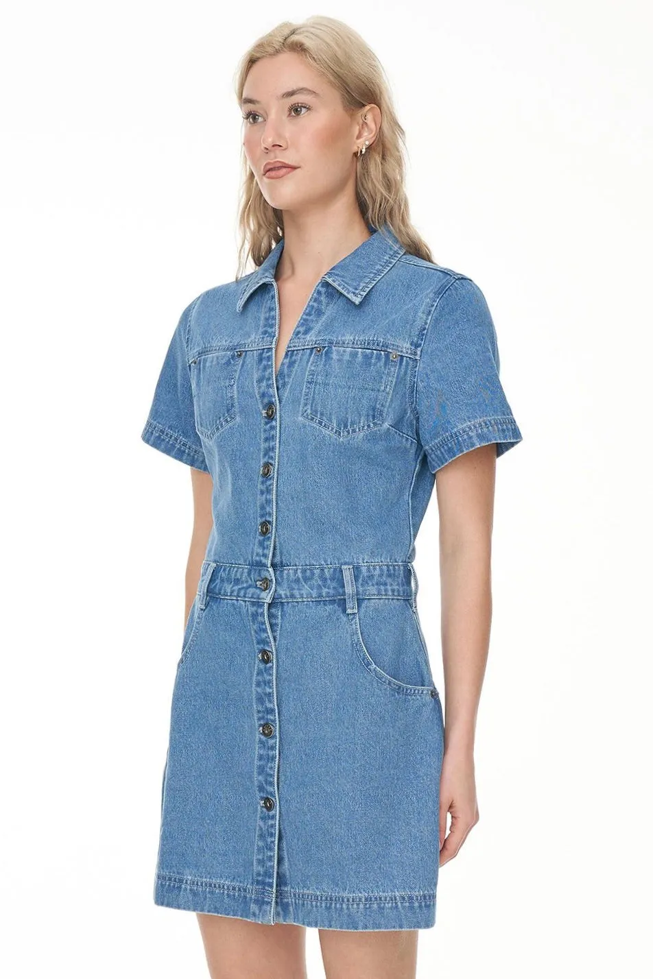 Denim Blue Rider Mini Dress