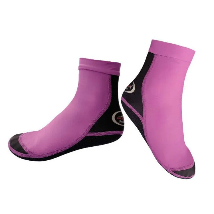 DIVE & SAIL 1.5mm Neoprene   Nylon Snorkeling Socks Diving Socks Anti-slip Anti-scratch Beach Socks, Size:L (39-42)(Women Purple)