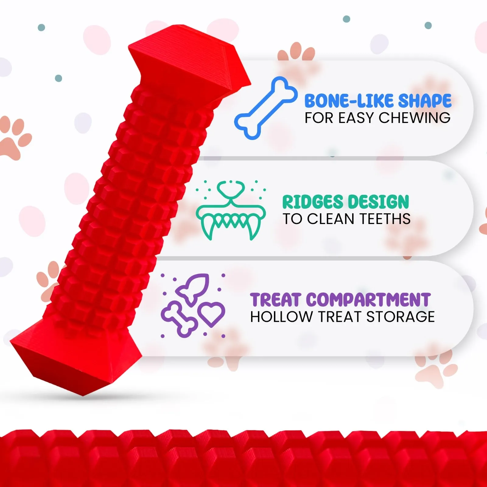 Dog Chew Toys for Aggressive Chewers - Pack of 3  Interactive Dog Puzzle Toys, Dog Chew Enrichment Toys for Boredom and Brain Stimulating Game Keeps Them Engaged