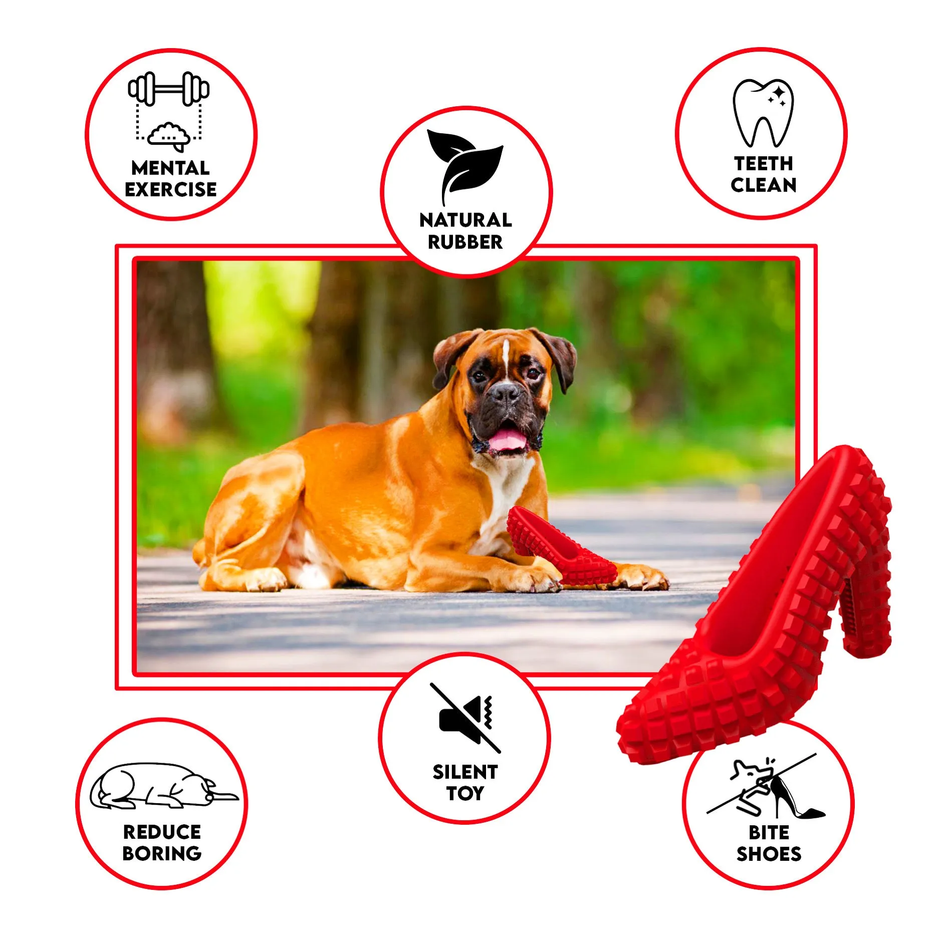 Dog Chew Toys for Aggressive Chewers - Pack of 3  Interactive Dog Puzzle Toys, Dog Chew Enrichment Toys for Boredom and Brain Stimulating Game Keeps Them Engaged