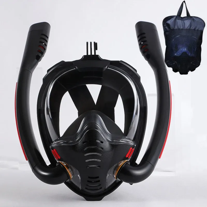 Double respirator Snorkeling Diving Mask