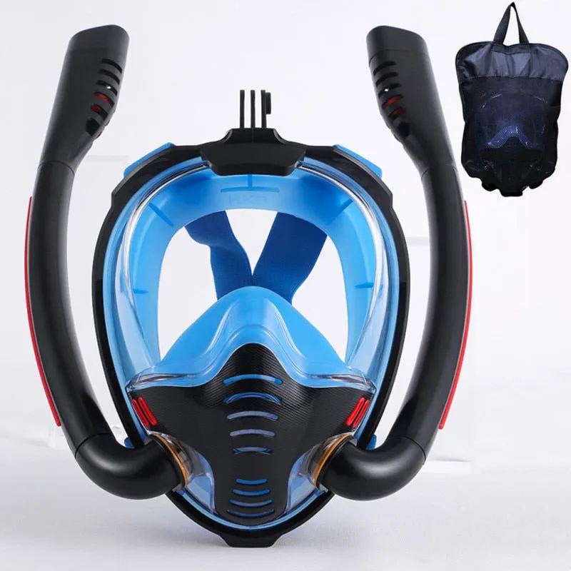 Double respirator Snorkeling Diving Mask