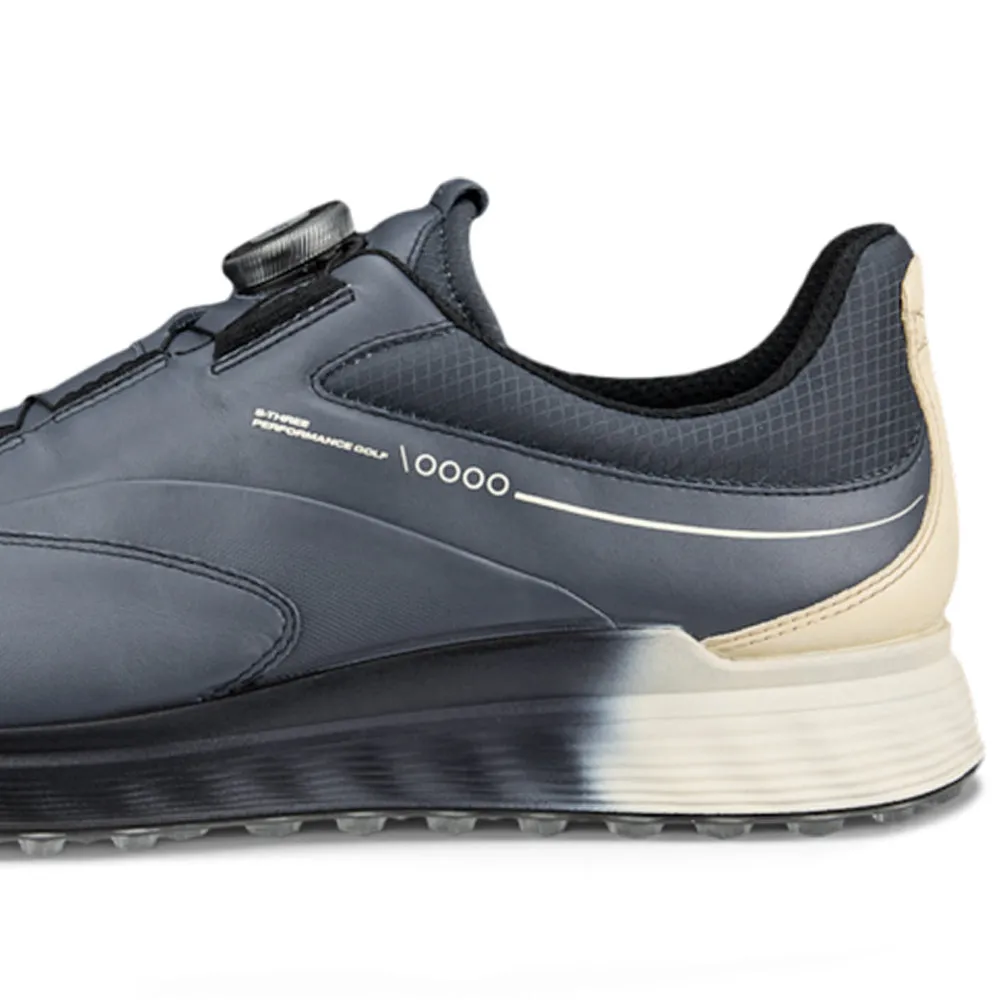 ECCO Golf S-three Boa Spikeless Waterproof Shoes - Ombre/Sand