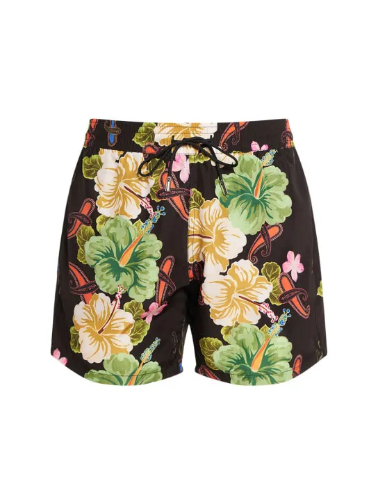 Etro   Floral printed swim shorts 