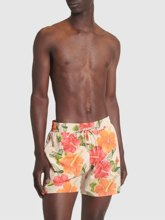 Etro   Floral printed swim shorts 