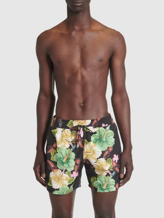 Etro   Floral printed swim shorts 