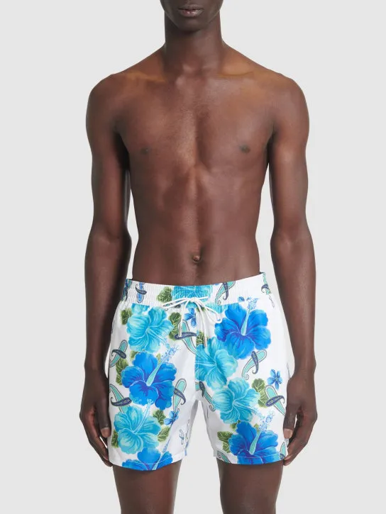 Etro   Floral printed swim shorts 