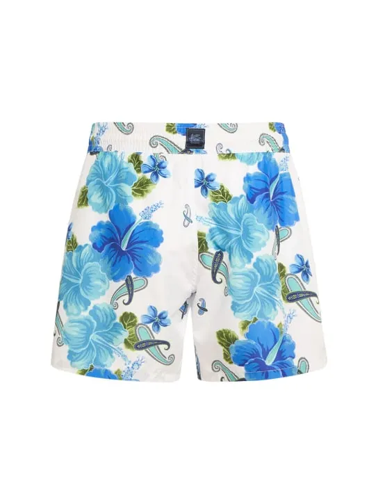 Etro   Floral printed swim shorts 