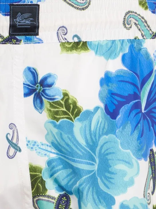 Etro   Floral printed swim shorts 