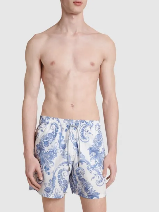 Etro   Printed swim shorts 