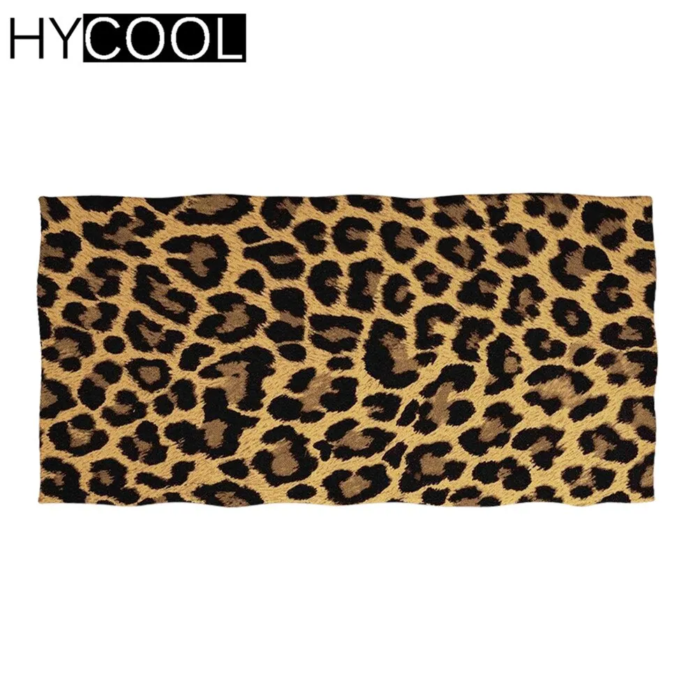 Fashion 3D Leopard Skin Pattern Printi Soft Bath Towels Comfort Beach Swim Toallas Microfiber Face Hair Towel Serviette Plage