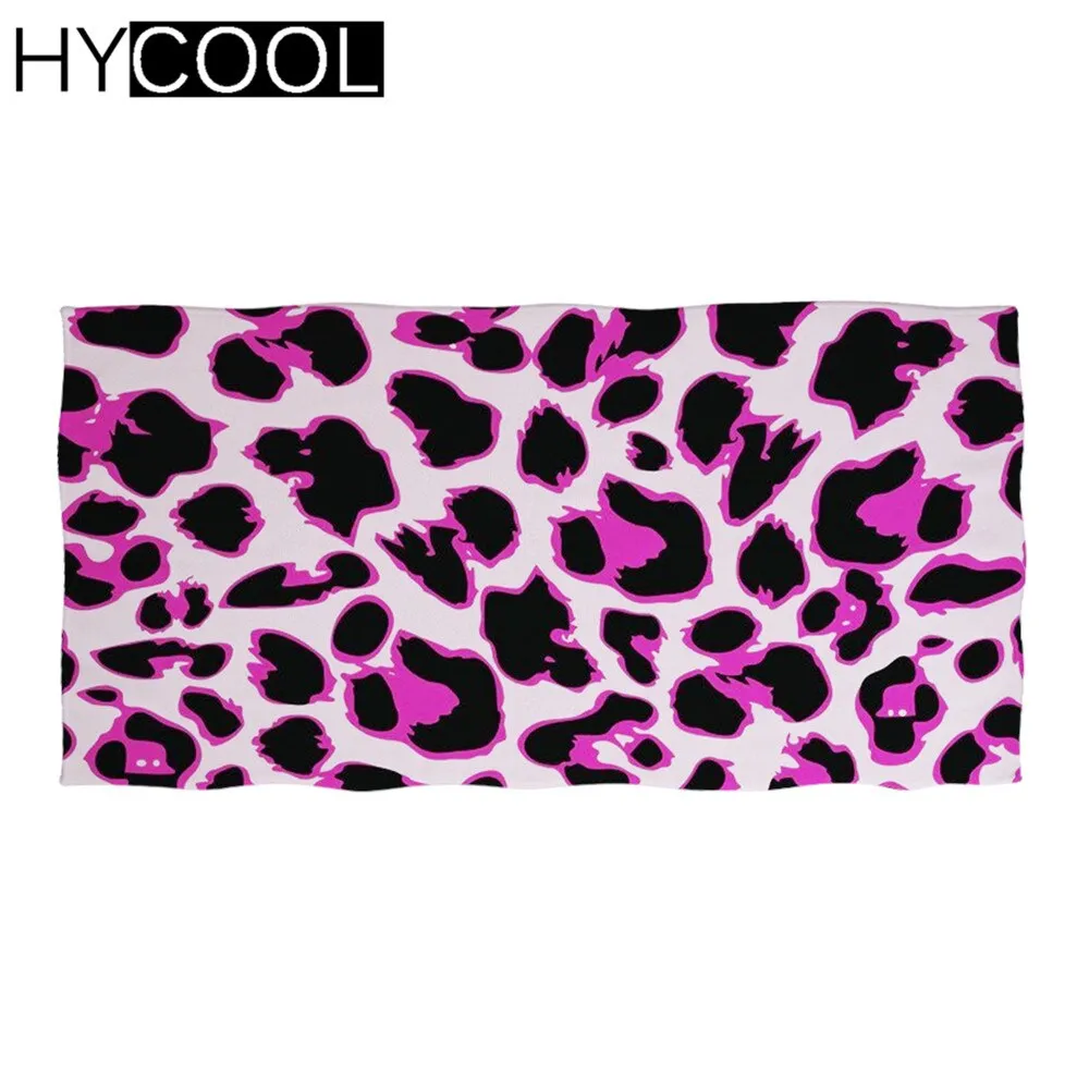 Fashion 3D Leopard Skin Pattern Printi Soft Bath Towels Comfort Beach Swim Toallas Microfiber Face Hair Towel Serviette Plage