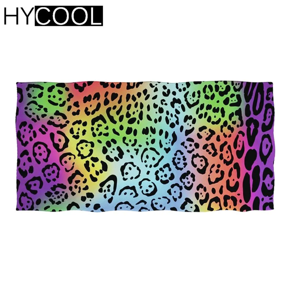 Fashion 3D Leopard Skin Pattern Printi Soft Bath Towels Comfort Beach Swim Toallas Microfiber Face Hair Towel Serviette Plage