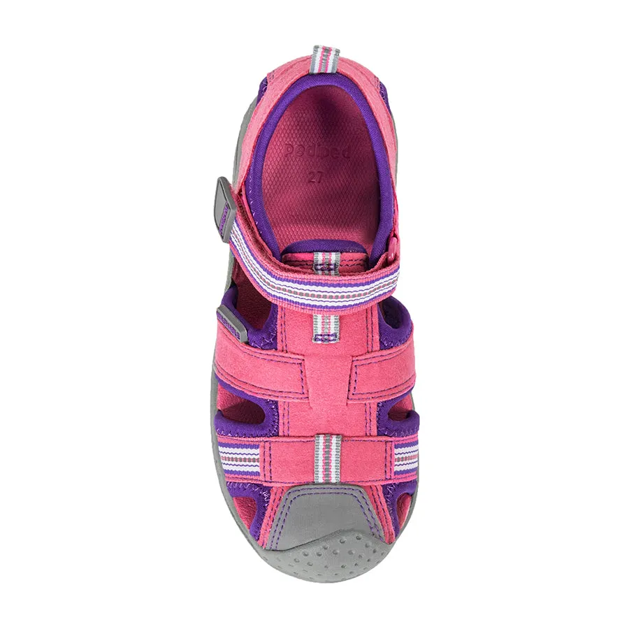 Flex Sahara Kid's Active Sandal - Fuchsia/Lavender