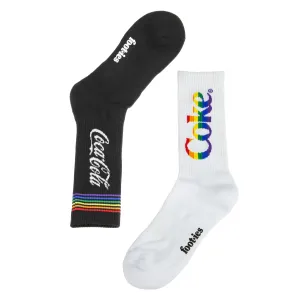 Foot-ies Coke Pride Stripe Sneaker 2 Pack