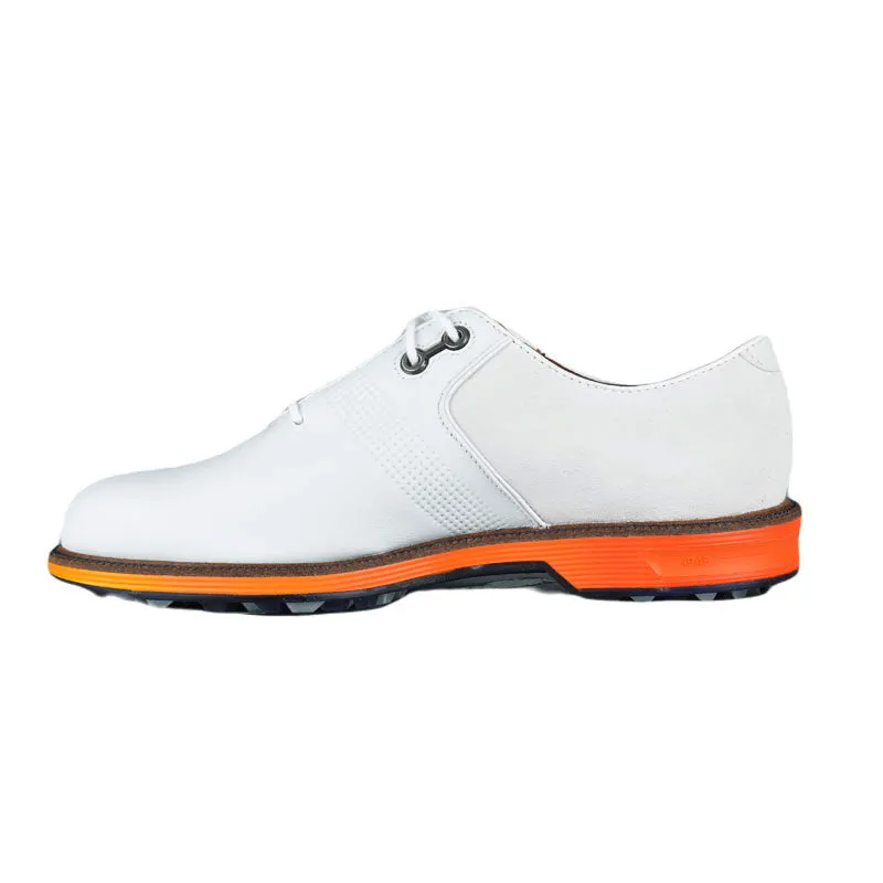 FOOTJOY Premiere Series Flint Men's Spikeless Shoes (White/White/Orange)