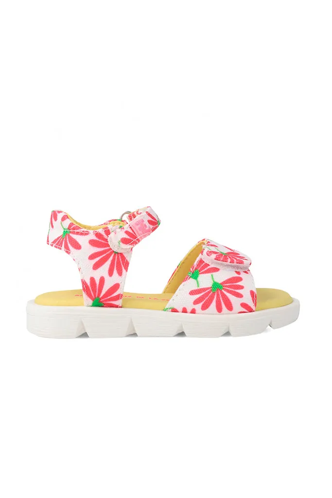 Fuchsia Flower Sandals