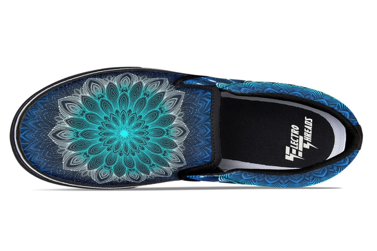 Glowing Mandala Slip on Shoes