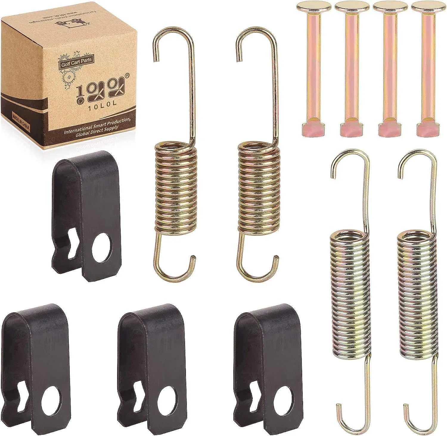 Golf Cart Brake Shoes Spring Kit for Club Car DS Precedent 1980-up - 10L0L