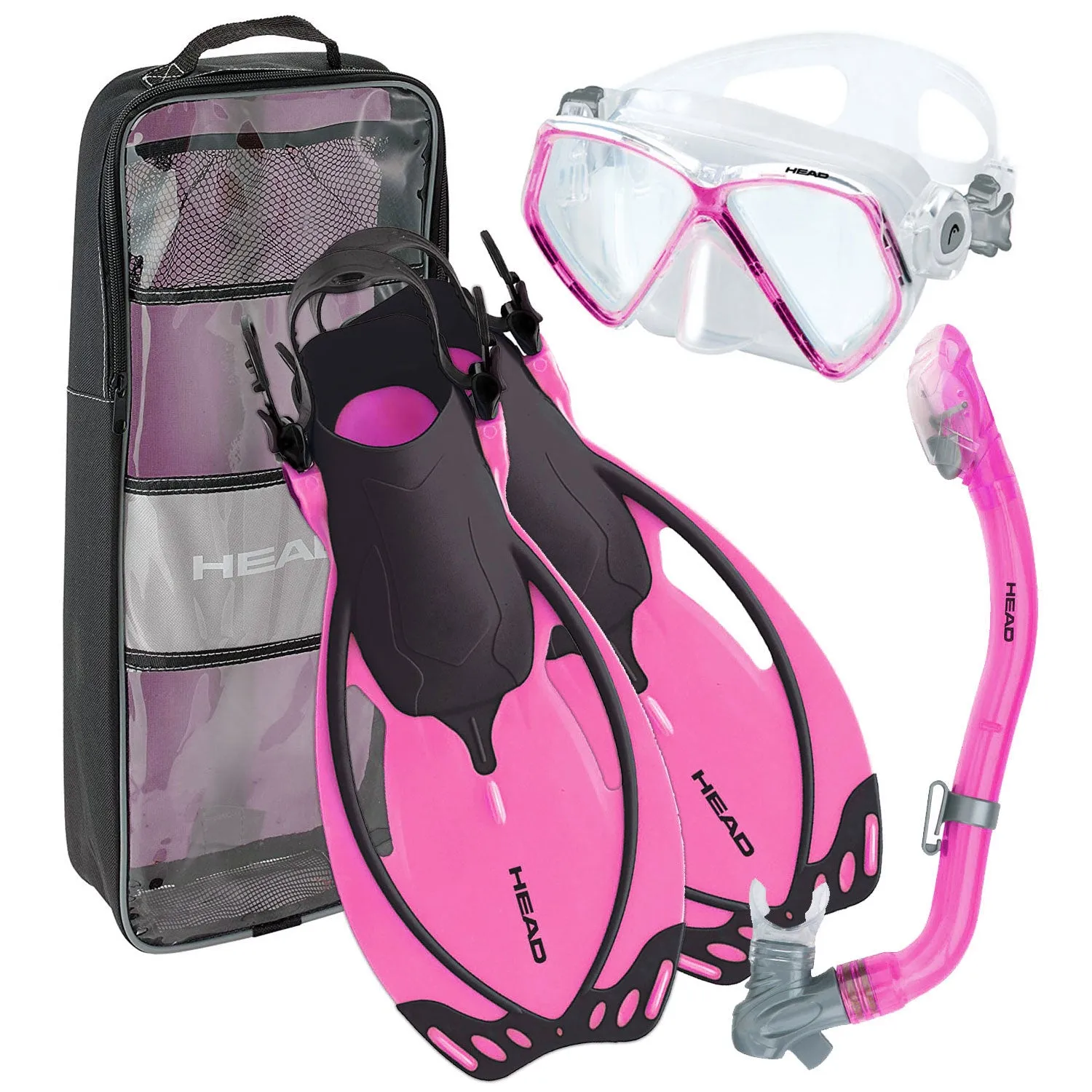 Head Junior Pirate Swim Mask, Allegra Fin and Pirate Dry Snorkel Set