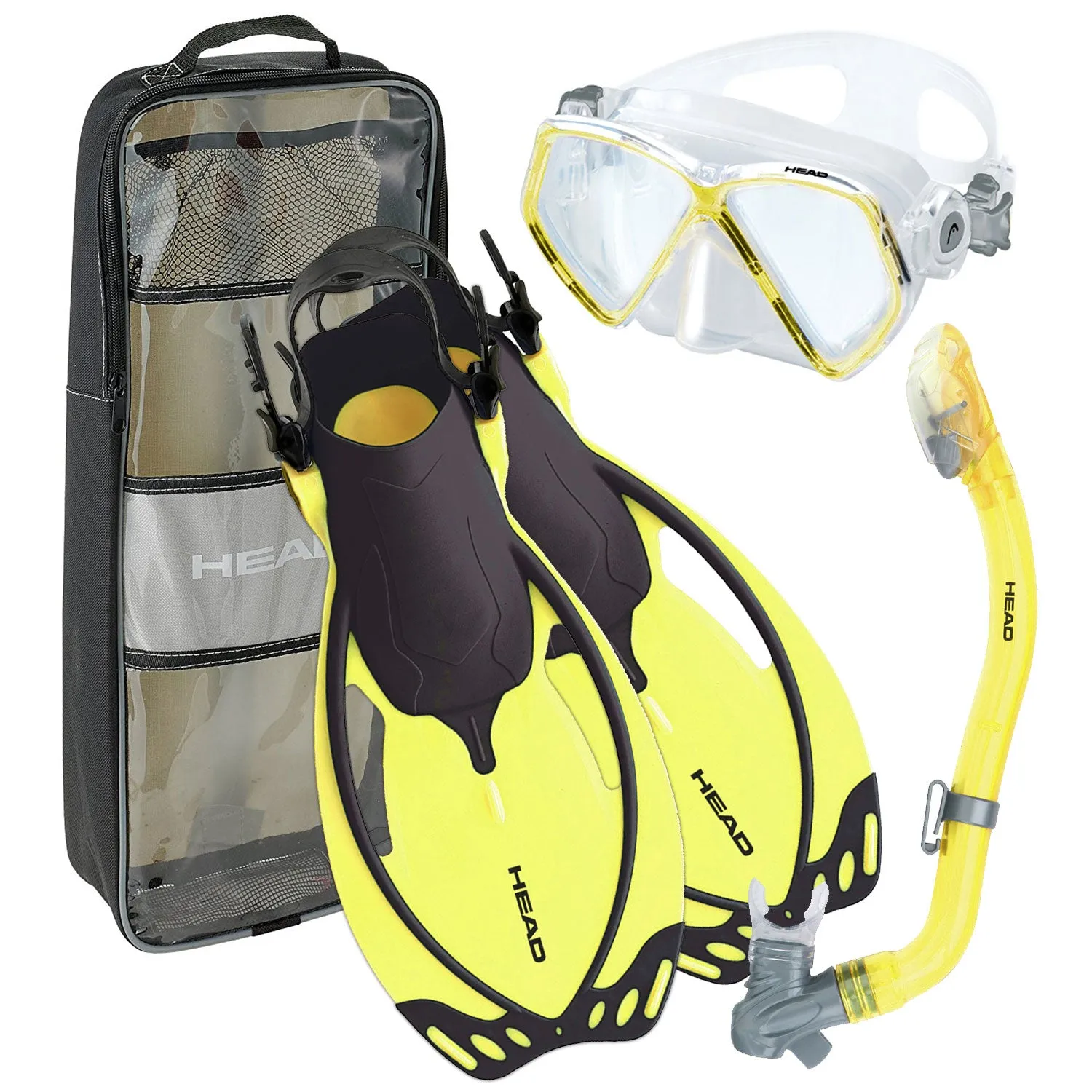 Head Junior Pirate Swim Mask, Allegra Fin and Pirate Dry Snorkel Set