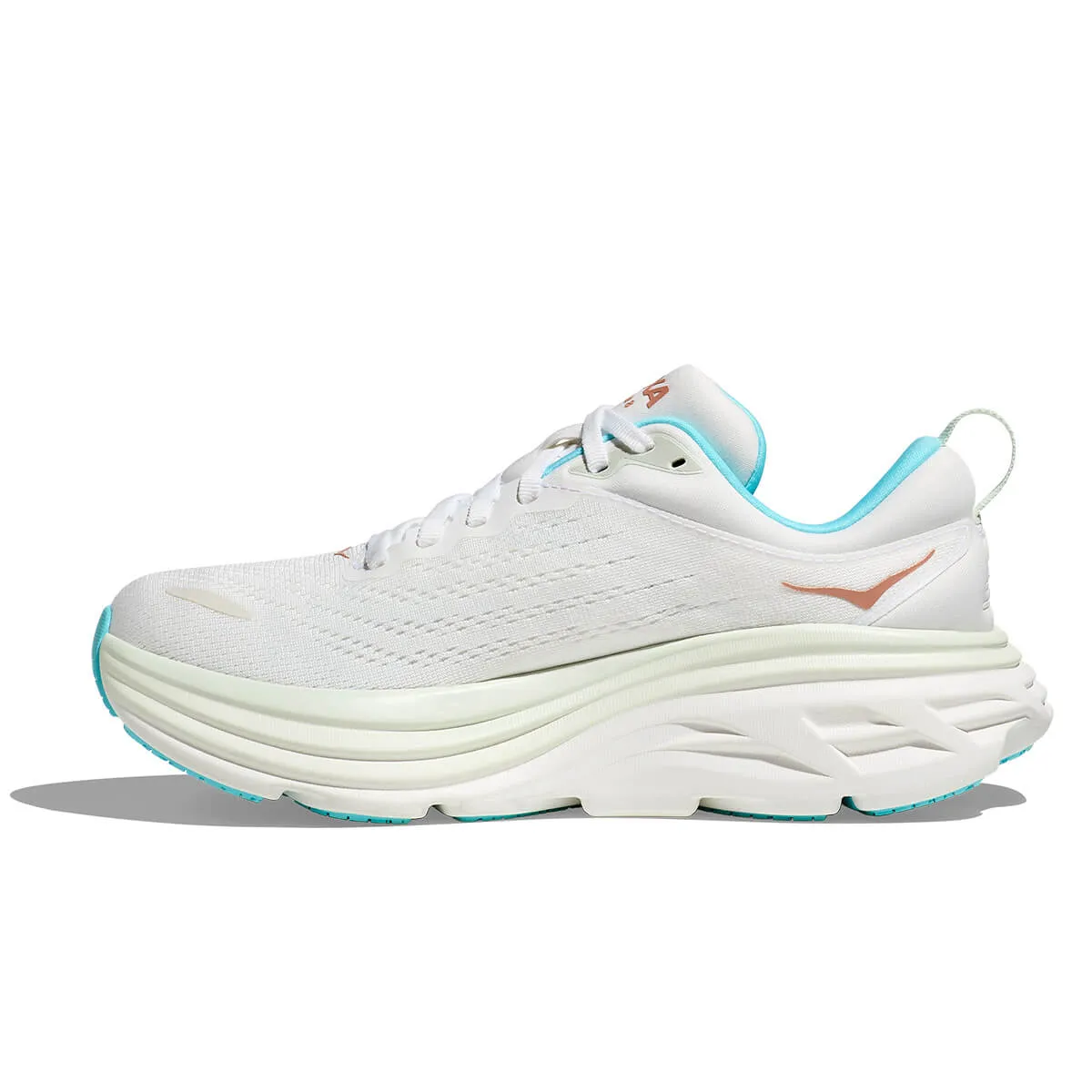 Hoka Bondi 8 Womens | Frost / Rose Gold