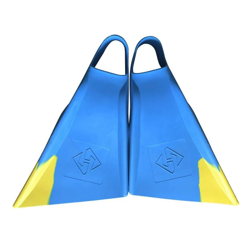 Hubboards Air Hubb Swim Fins - Aqua Blue & Yellow