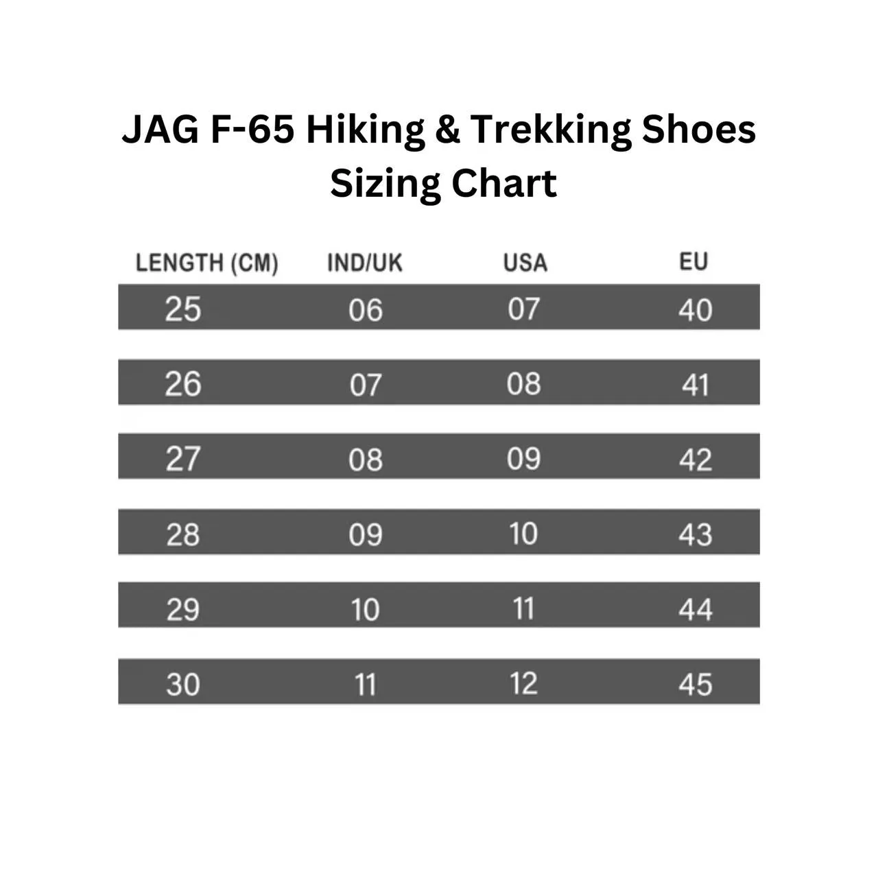 JAG F-65 Hiking & Trekking Shoes | Trekking Shoes | Shoes for Snow, Trekking, Hiking, Running and Walking | Colour: Grey