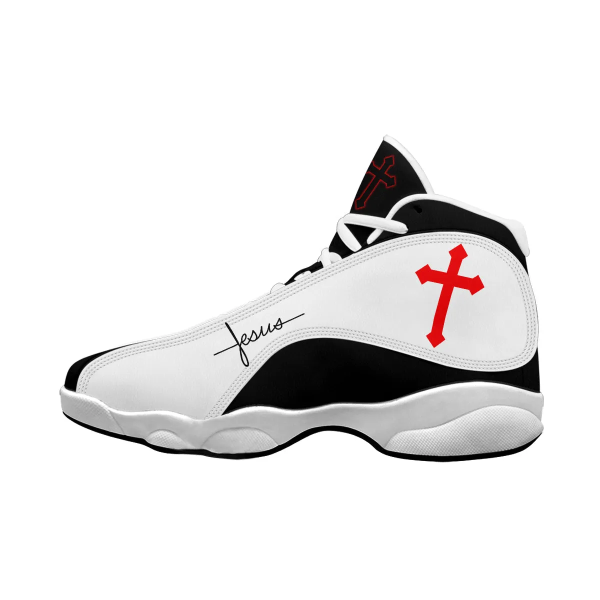 Jesus Faith Portrait Art Basketball Shoes For Men Women - Christian Shoes - Jesus Shoes - Unisex Basketball Shoes