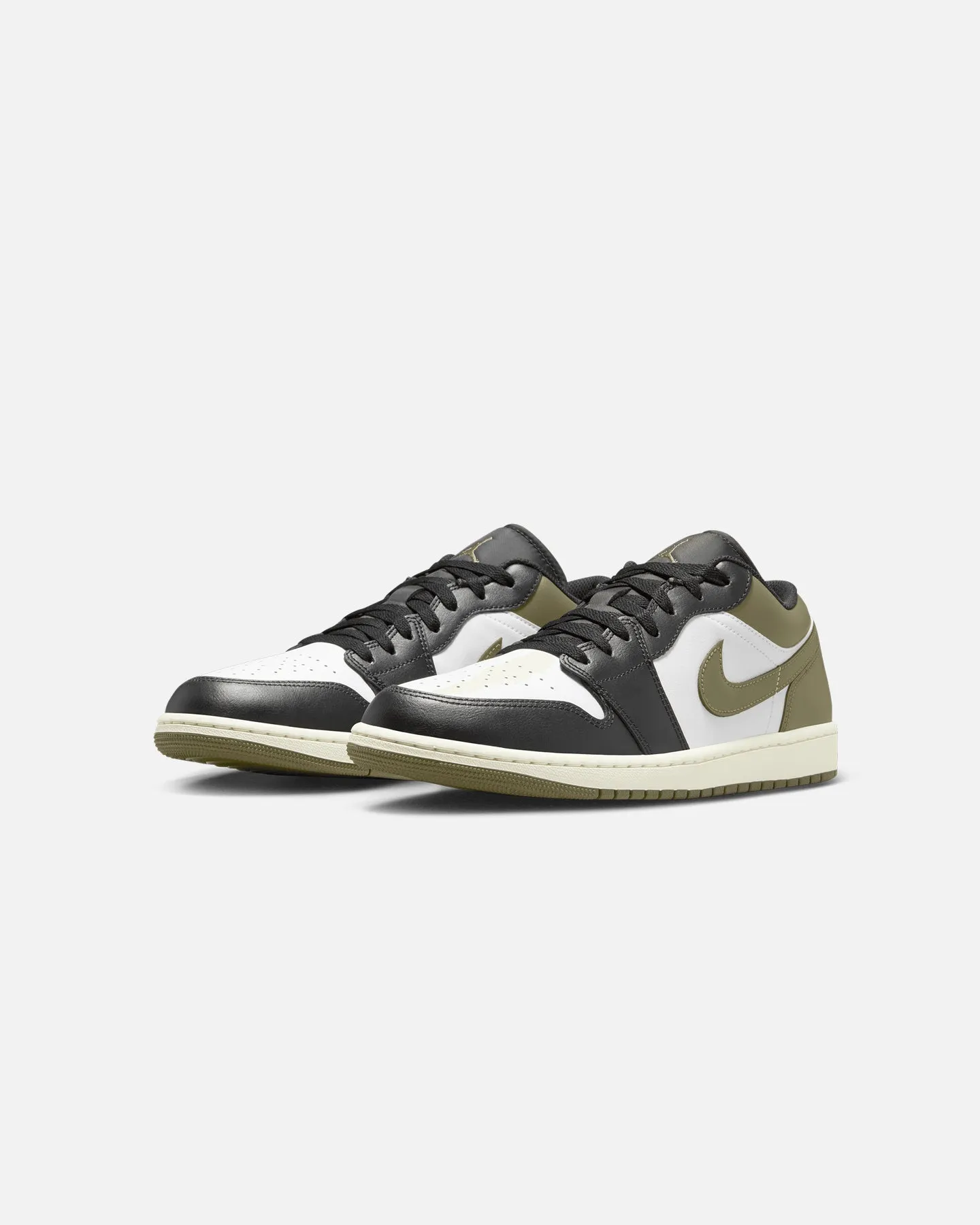 Jordan Air Jordan 1 Low "Black Toe Medium Olive" Black/White