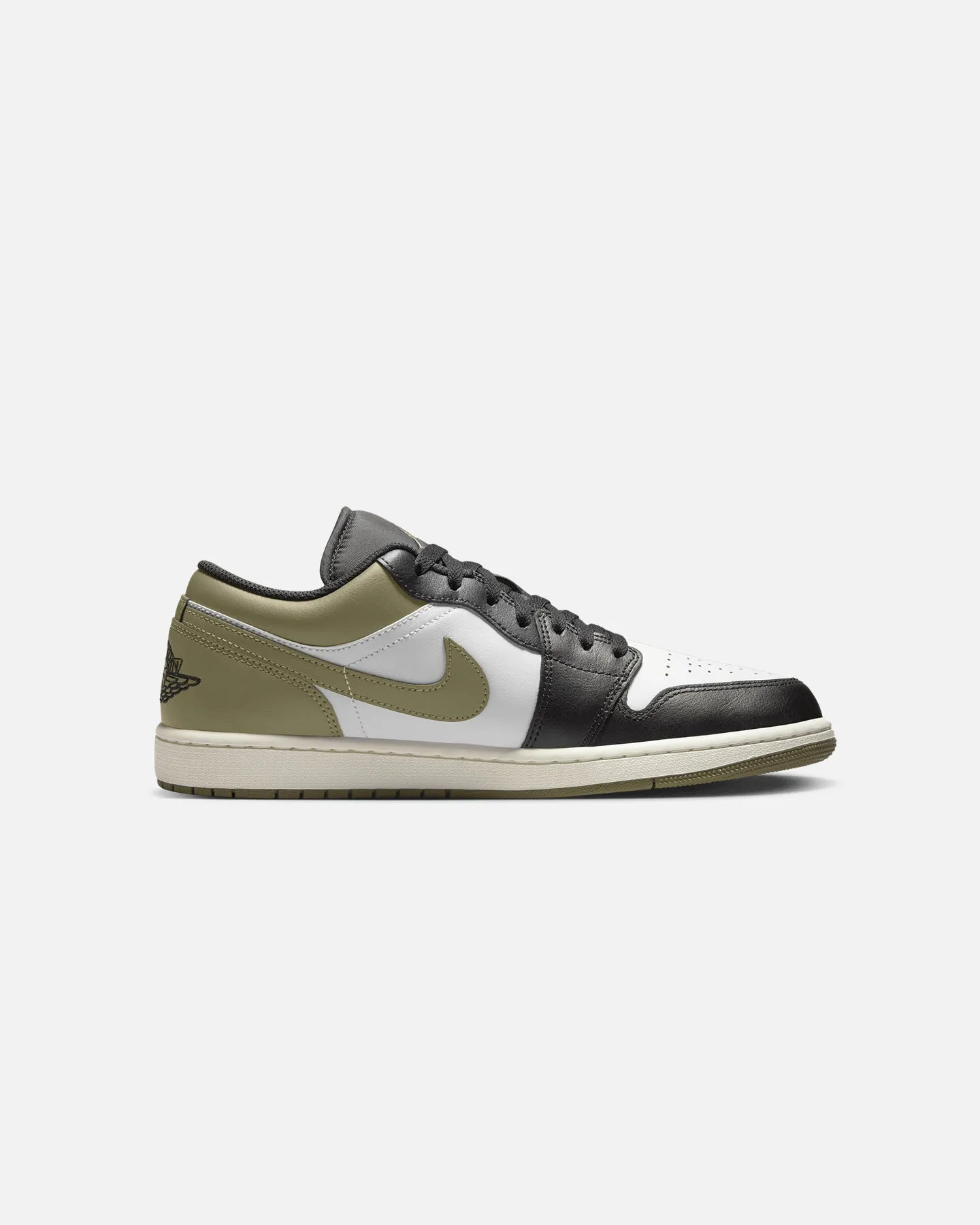 Jordan Air Jordan 1 Low "Black Toe Medium Olive" Black/White