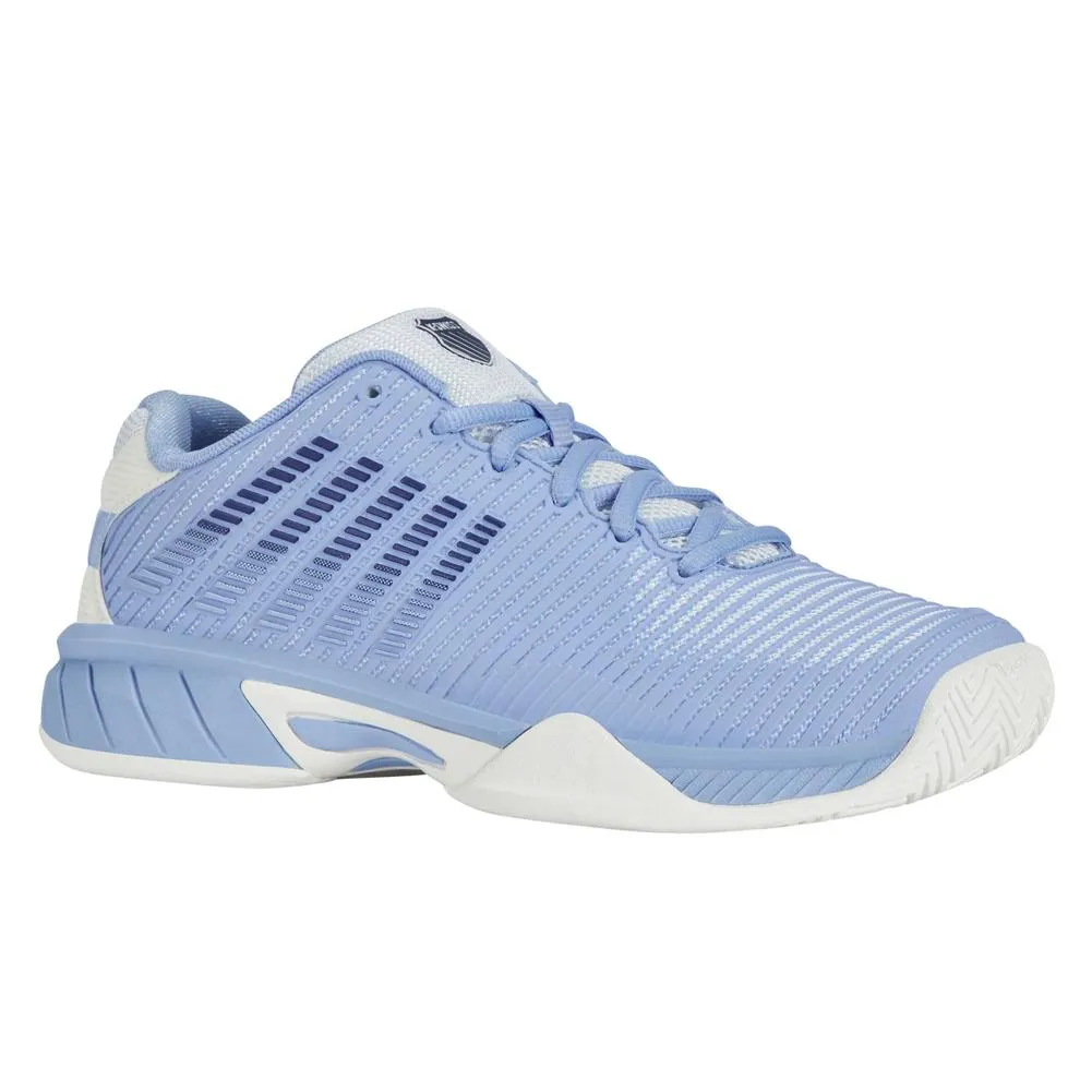 Juniors` Hypercourt Express 2 Tennis Shoes Bright White and Open Air