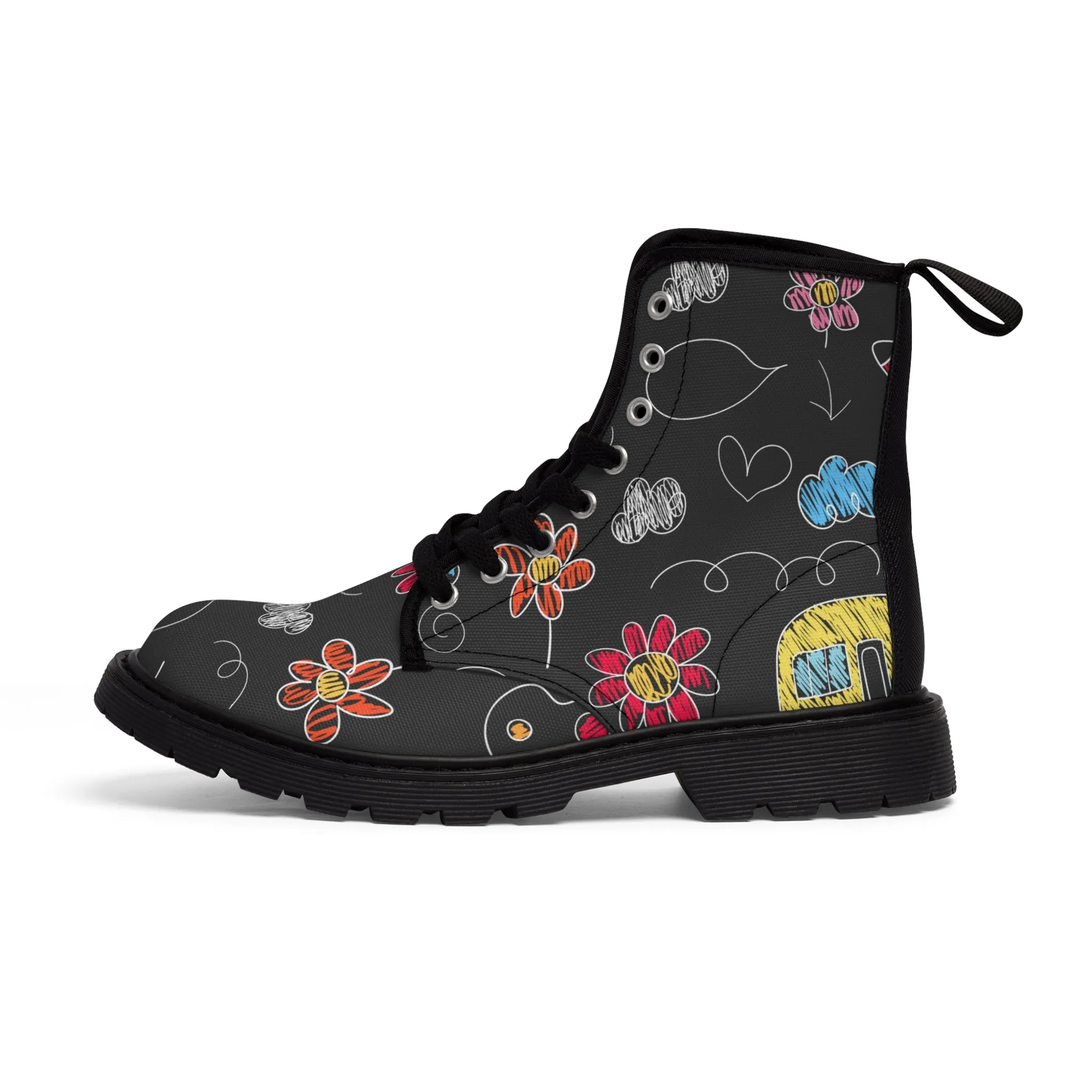 Kids Doodle Playground - Inovax Men's Canvas Boots