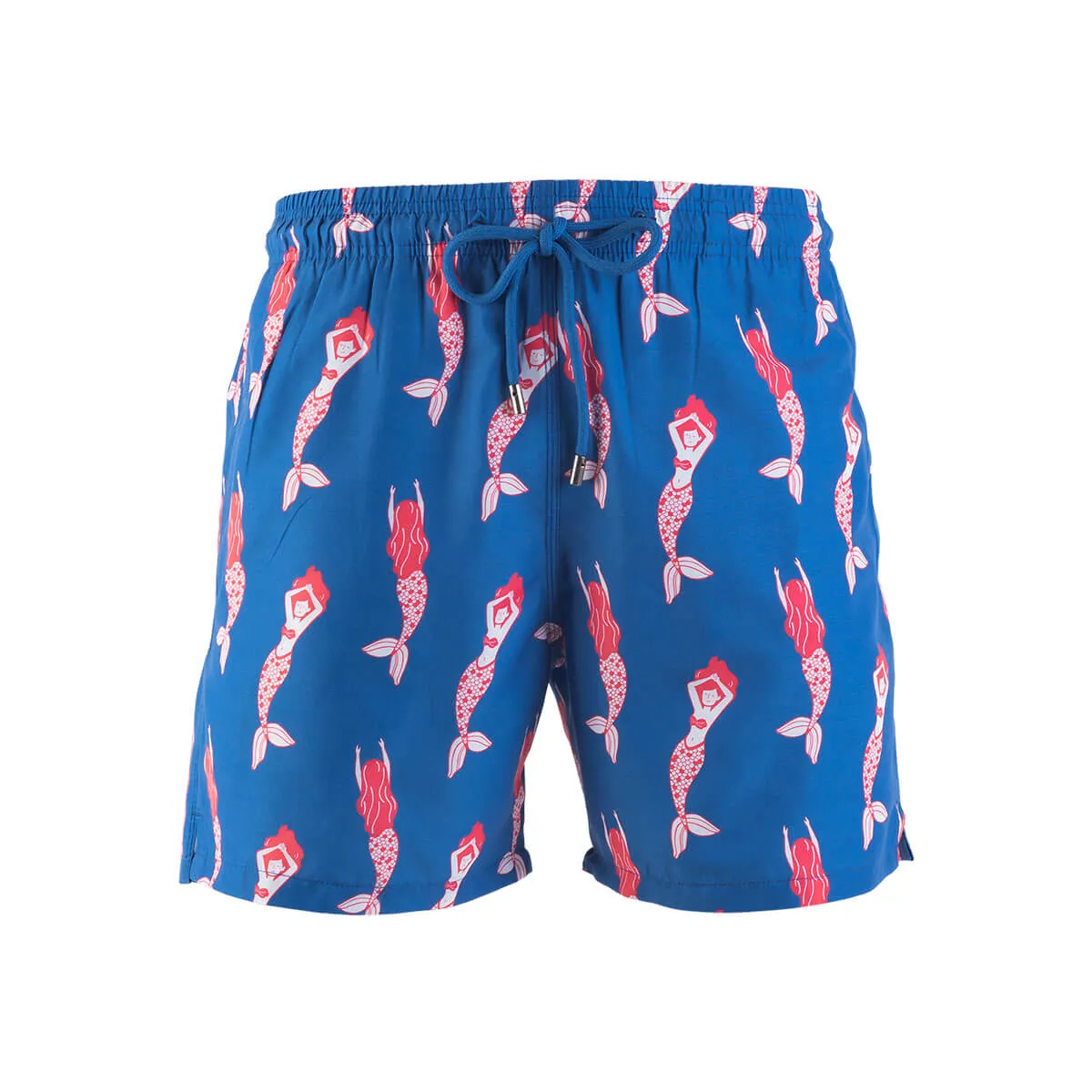 Kids Swim Shorts - Mermaids | Royal Blue