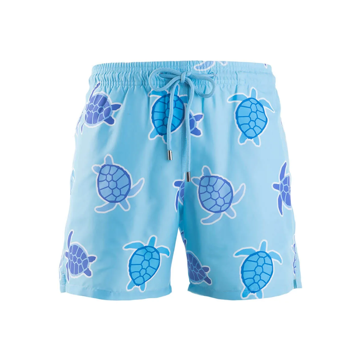 Kids Swim Shorts - Turtles | Baby Blue