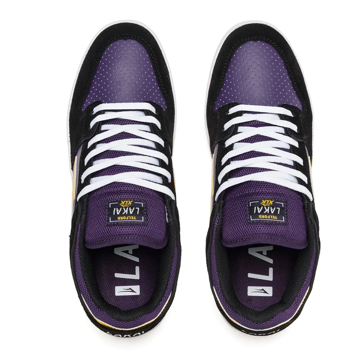 Lakai Shoes Telford Low - Black/Grape Suede