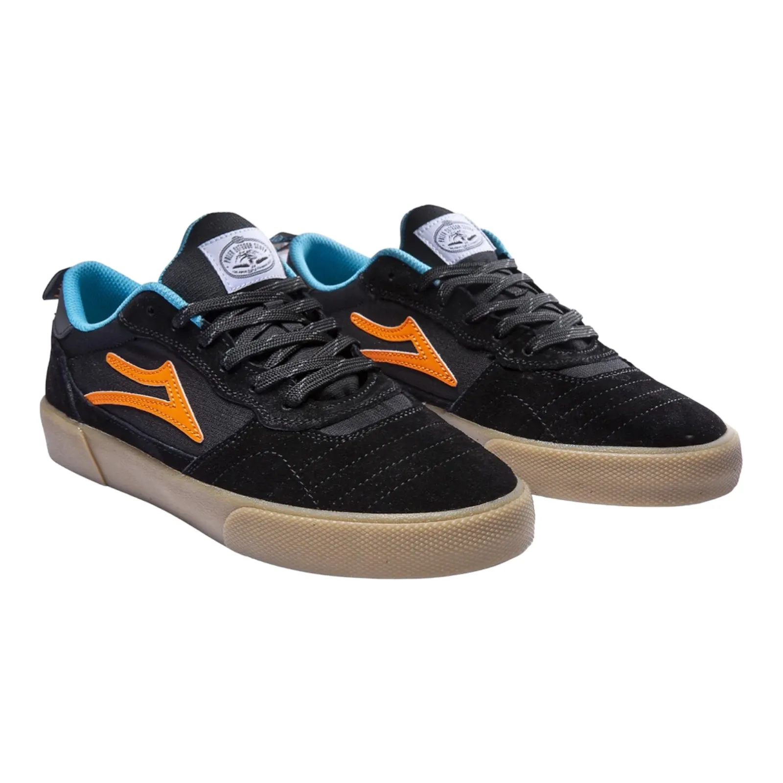 LAKAI x POLER CAMBRIDGE BLACK/MULTI SUEDE