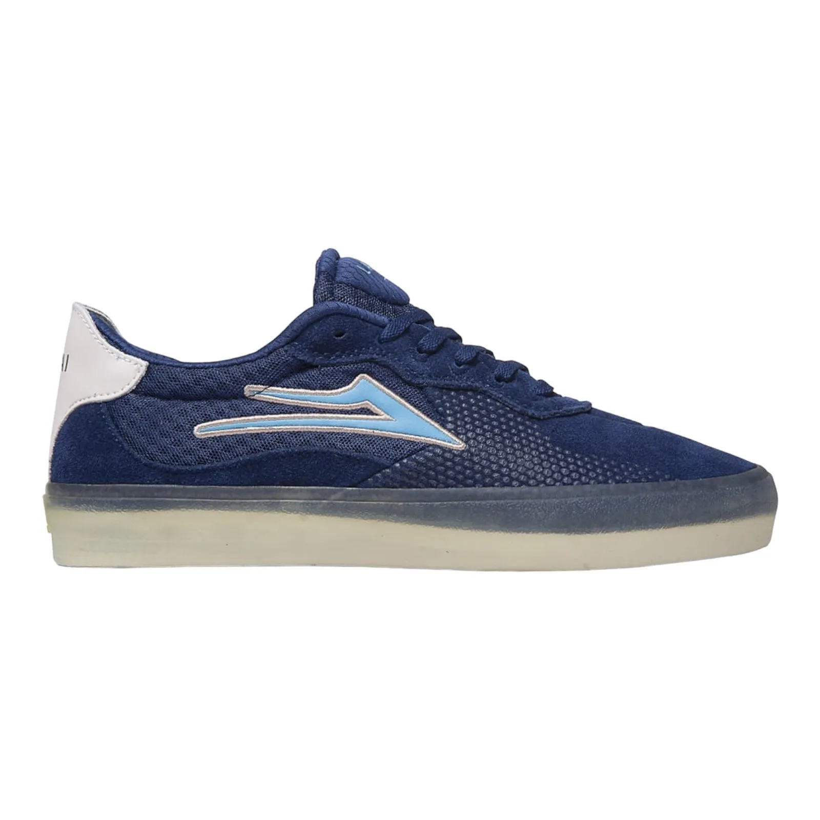 LAKIA ESSEX NAVY SUEDE CLEAR SOLE