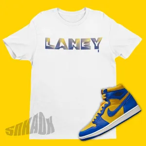 Laney 3D Air Jordan 1 Reverse Laney Sneaker Matching Tee Shirt