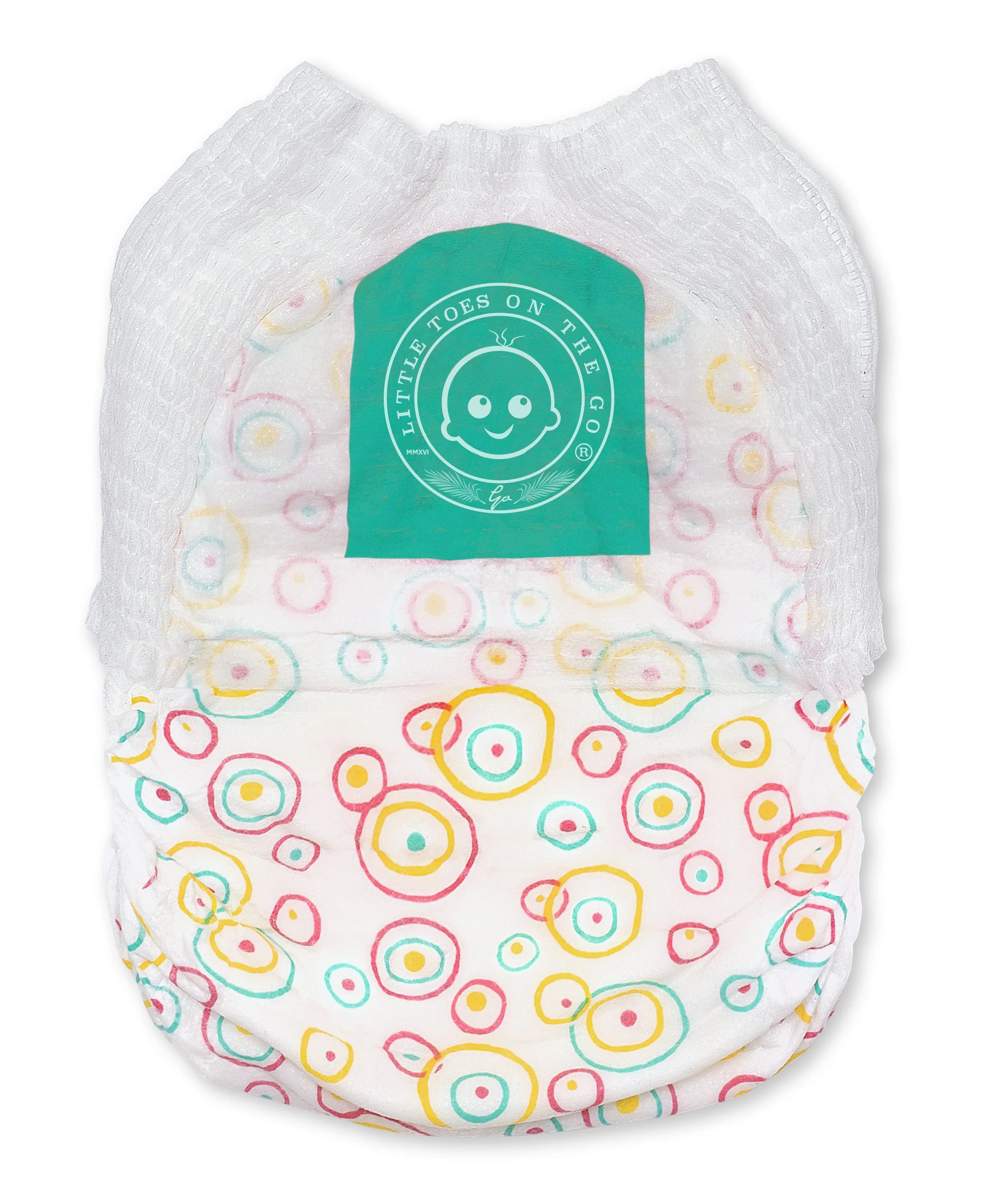 Little Toes Natural Disposable Swimmy Diapers- 24 count Small, Medium and Large