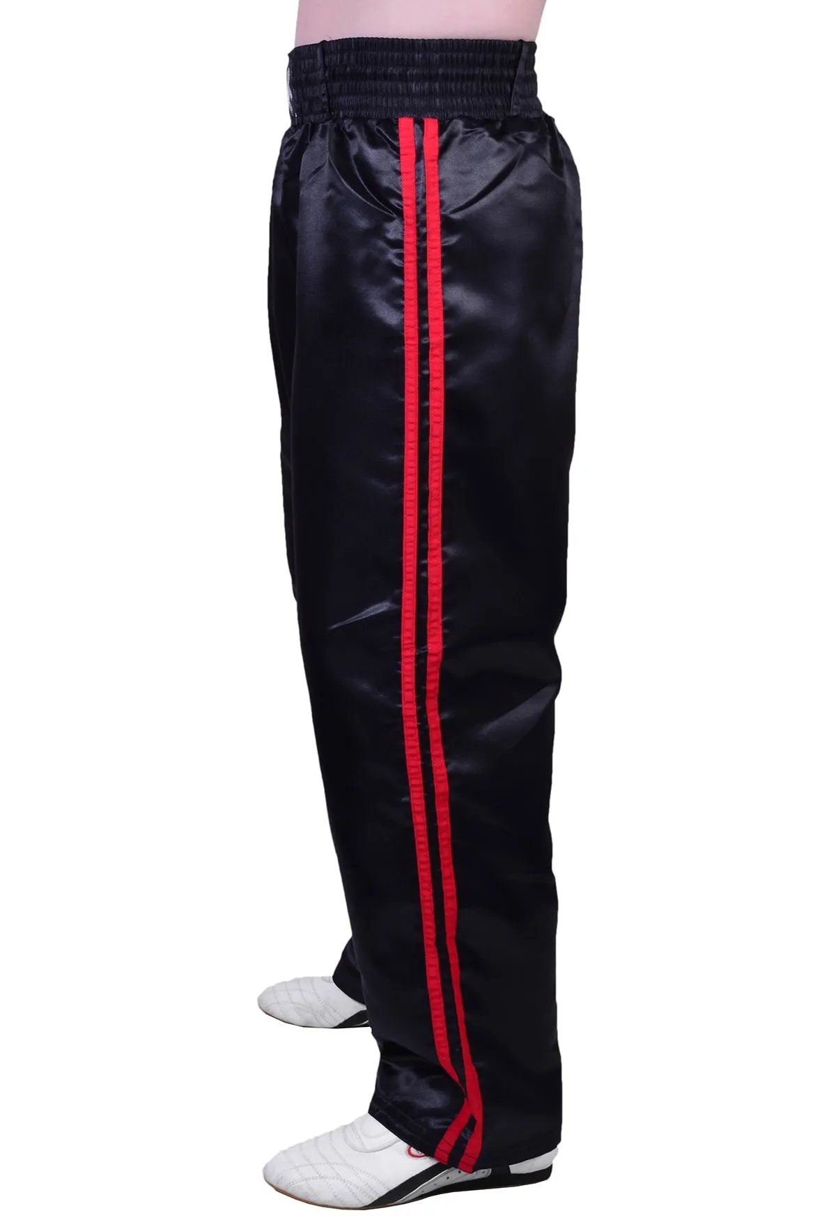 MAR-089E | Full Contact Black Red Kickboxing & Freestyle Trousers