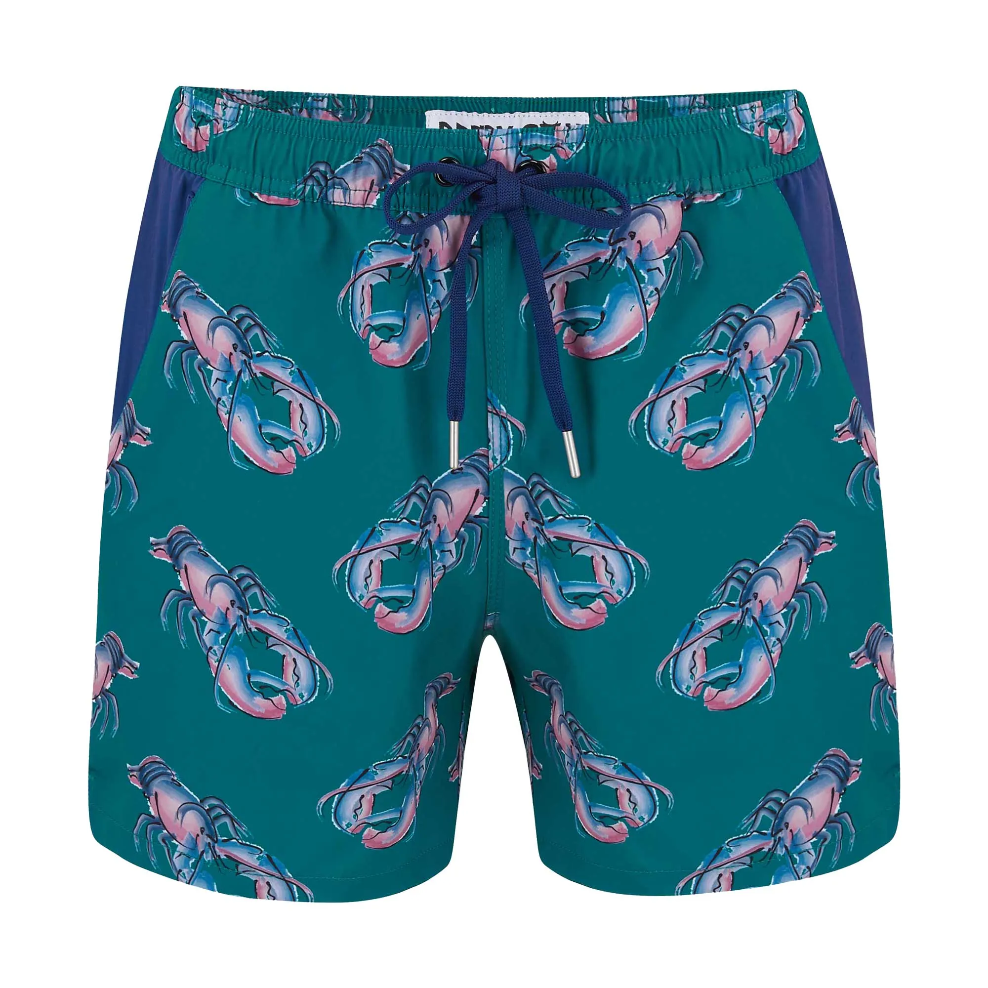 Matching Father & Son Lobster Swim Shorts with Waterproof Pocket