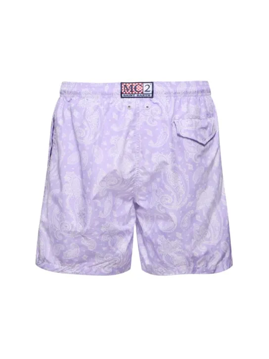 Mc2 Saint Barth   Paisley print ultralight swim shorts 