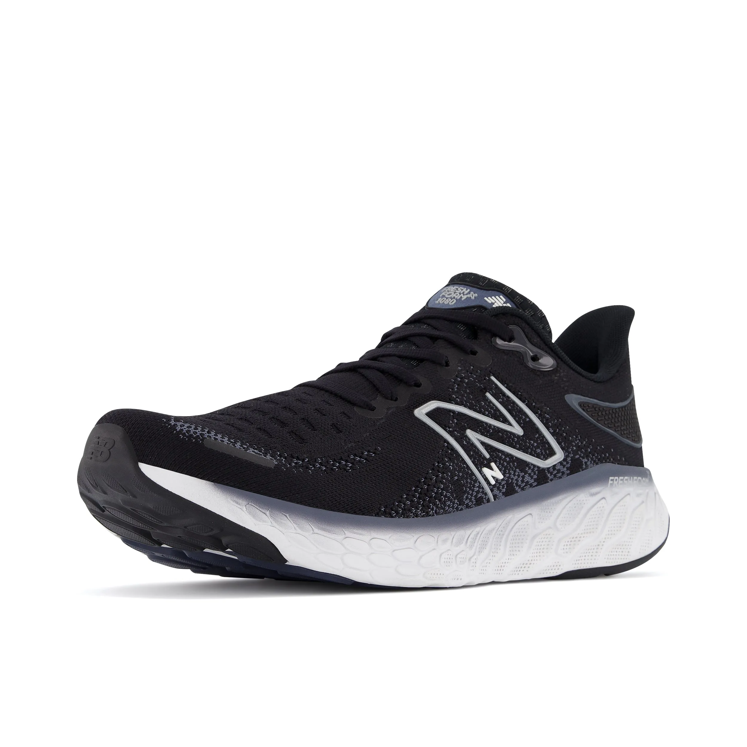 Men's New Balance Fresh Foam X 1080v12 Color: Black w/ Thunder and White