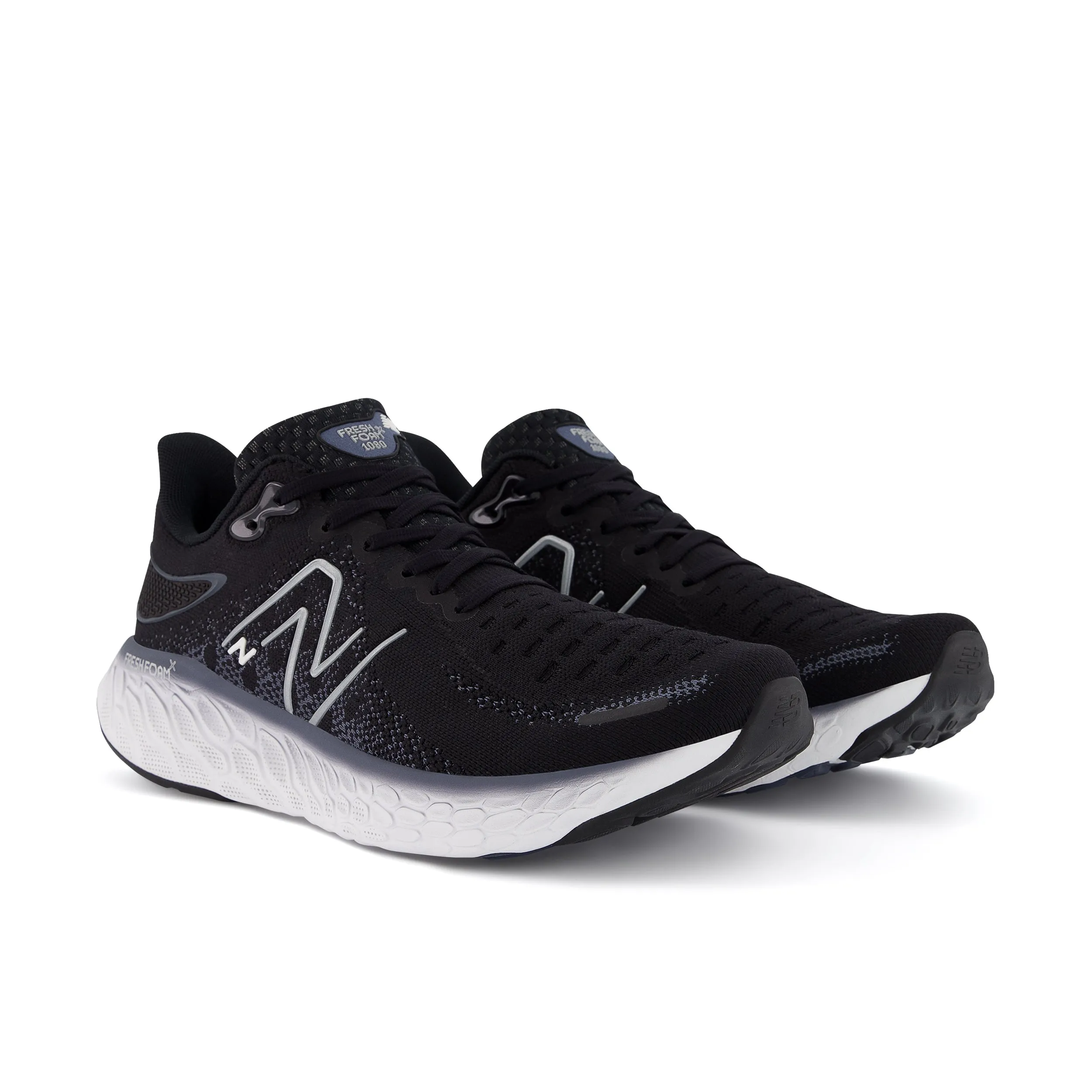 Men's New Balance Fresh Foam X 1080v12 Color: Black w/ Thunder and White