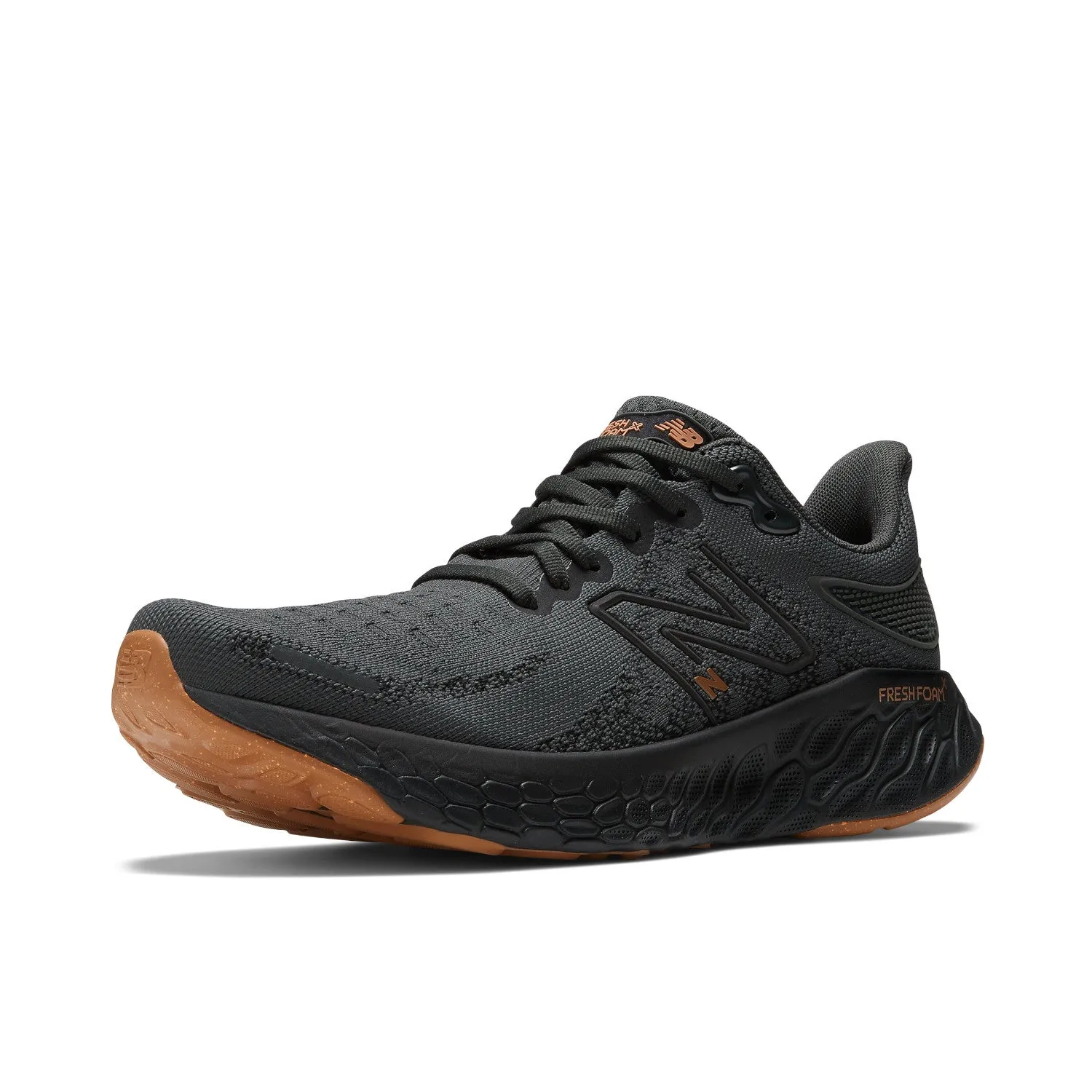 Men's New Balance Fresh Foam X 1080v12 Lounge Around Color: Blacktop with Black and Copper Metallic