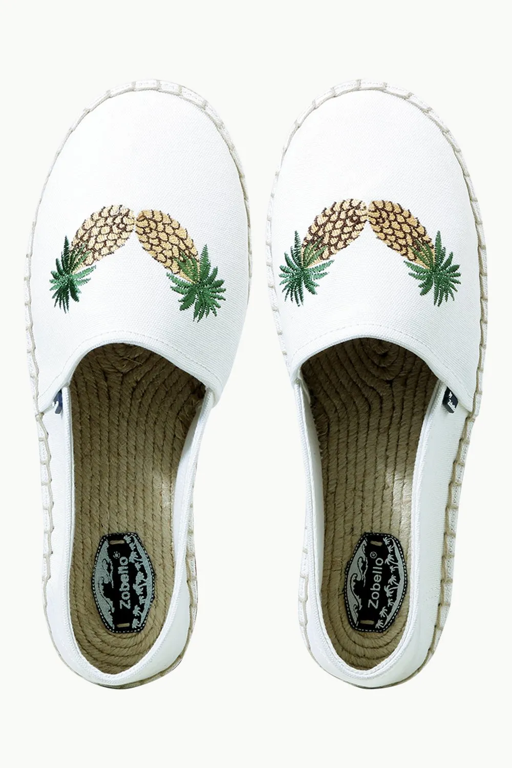 Men's Oatmeal Pineapple Tag Espadrilles