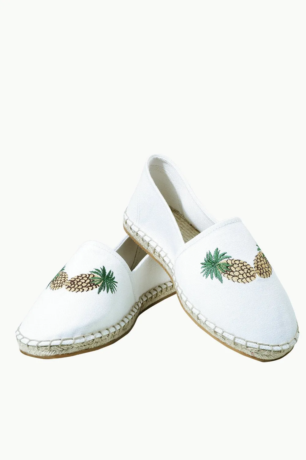 Men's Oatmeal Pineapple Tag Espadrilles