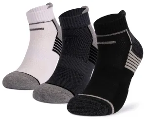 Mush Bamboo Performance Socks for Men || Sports & Casual Wear Ultra Soft, Anti Odor, Breathable Ankle Length Pack of 3 UK Size 6-10 (Assorted, 3)